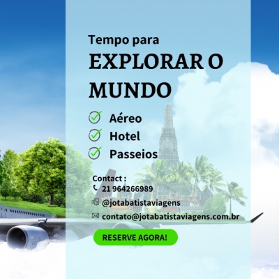 Tempo de explorar o Mundo